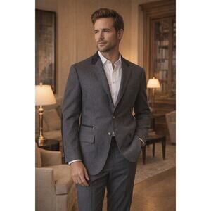 Corneliani Wool Cashmere Blazer 44R Gray Sport Coat